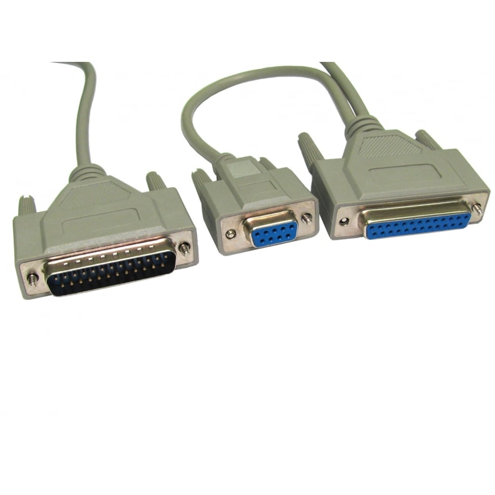 Cables Direct 2MTR D9 F  D25 F  D25M DUAL MODEM CABLE BQ 50