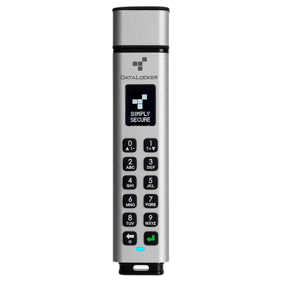 DataLocker K350 USB Flash Drives - Silver
