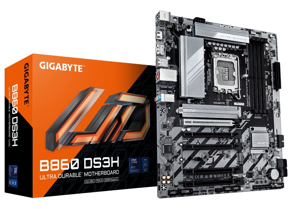 Gigabyte B860 Motherboards - Dark brown