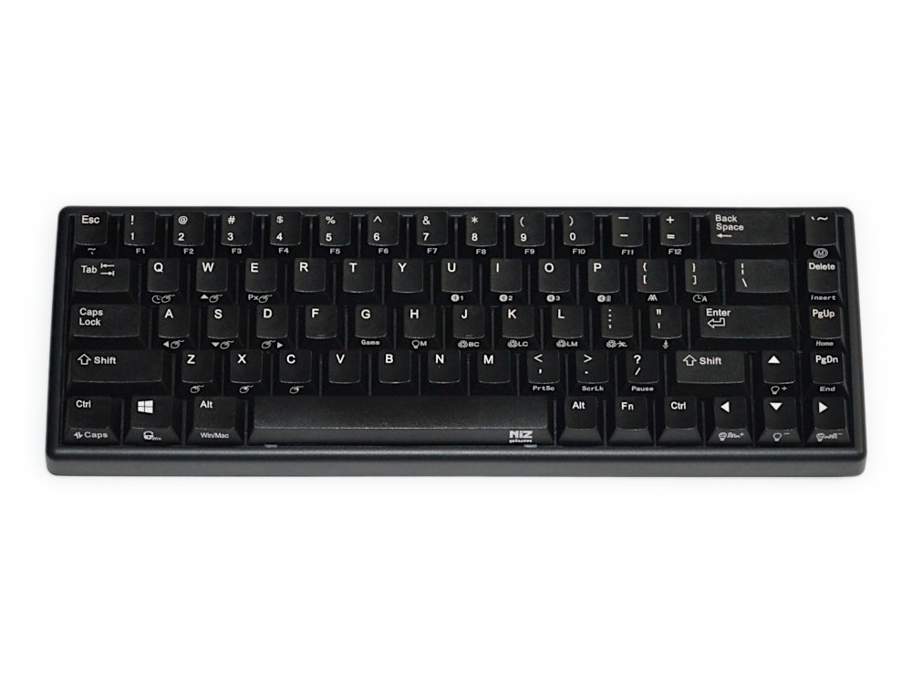 NiZ Keyboard Atom68 Capacitive 50gf Bluetooth RGB Backlit Programmable 60% Keyboard Black