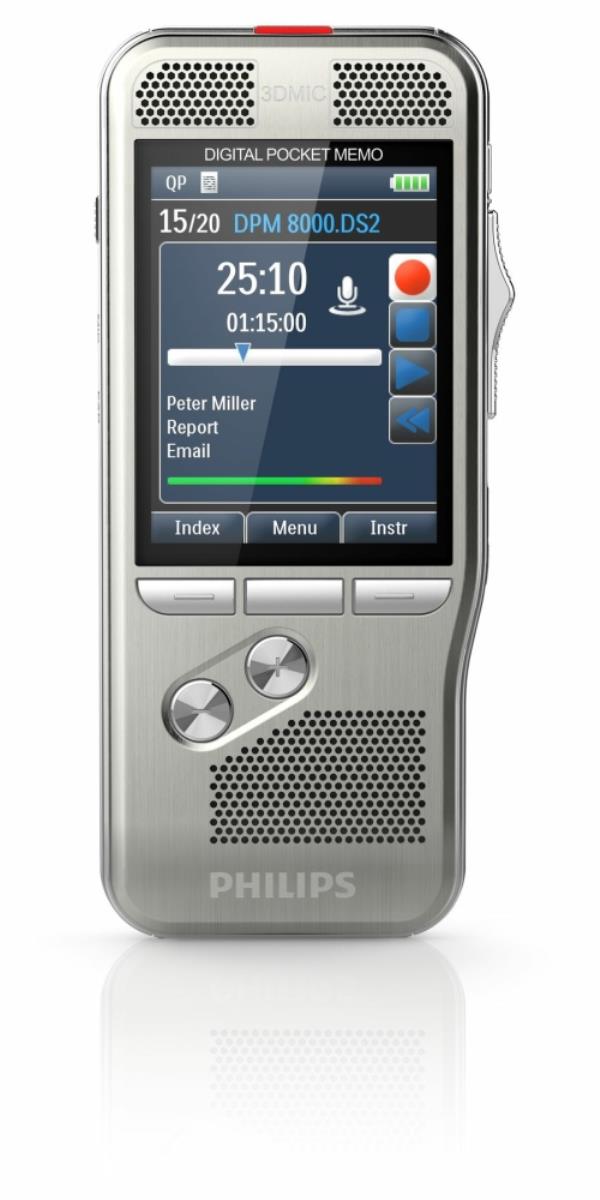 Philips DPM8000 Dictaphones - 2 Inches - Champagne