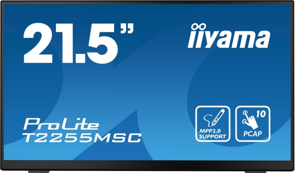 Iiyama T2255MSC-B1 Computer Monitors - 21.5 Inches - Black